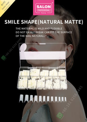 Smile Shape Matte False Nail Tips Mẹo làm móng tay tùy chỉnh chất lượng cao Mẹo làm móng tay cho tiệm vẽ móng