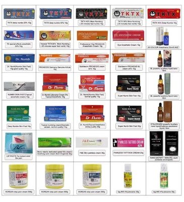 Tktx Numb Cream 55% 75% Original Tattoo Anesthetic Ointment Laser Tattoo Tktx Strong Numbing Cream Wholesale OEM Giá nhà máy Màu trắng hồng Tktx Numb Cream