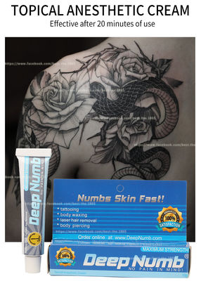 Kem ủ tê xăm hình Deep Numb Cream, Kem gây tê cho trang điểm vĩnh viễn, Kem gây tê chất lượng cao cho xăm hình trên cơ thể