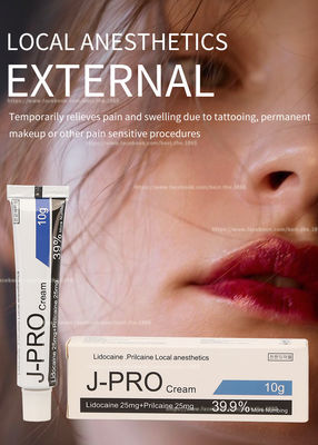 J Pro Tattoo Licocaine tê Cream 10g Stop Pain Anesthetic Cream cho Waxing Tattoo Trang điểm vĩnh viễn