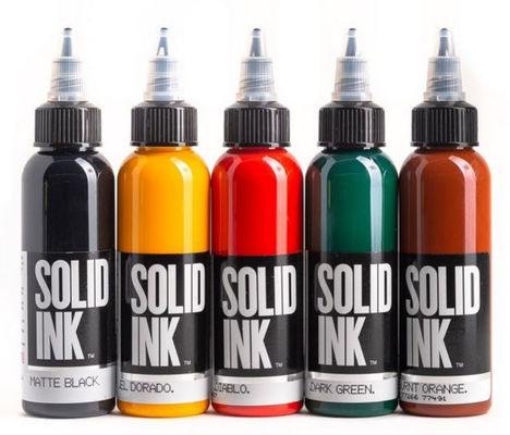 Matte Black Solid Ink Ink Tattoo Ink Màu nhanh hơn 30ML 60ML cho lớp trang điểm vĩnh viễn