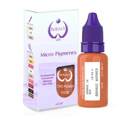 Biotouch MicrGel polishgment Sắc tố da cam Màu trang điểm vĩnh viễn Nguồn cung cấp Microblading cho lông mày Vi sắc tố tạo bóng