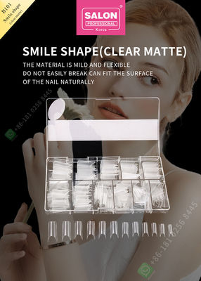 Smile Matte Mẹo làm móng tay sai Salon Half Manicure Tip