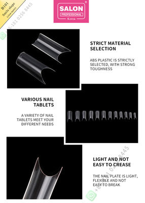 Smile Matte Mẹo làm móng tay sai Salon Half Manicure Tip