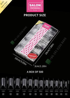 Smile Matte Mẹo làm móng tay sai Salon Half Manicure Tip