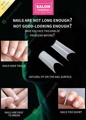 Hình Nụ Cười Mờ Giả Đầu Móng Tay Chất Lượng Cao Tùy Chỉnh Móng Nửa Đầu Làm Móng Đầu Cho Móng Tay Nghệ Thuật Salon