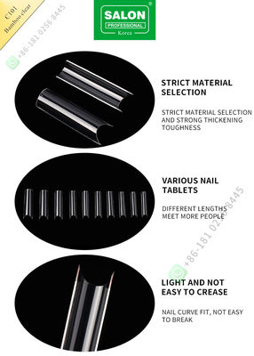 Pháp/C Vòng Cung Kéo Dài Tre Rõ Ràng Sai Đầu Móng Tay Làm Móng Đầu Cho Nail Art Salon
