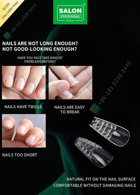 Những mảnh vô giá Một nửa Bìa giả Mẹo làm móng tay Hình dạng bậc thang thủy tinh cho tiệm nghệ thuật