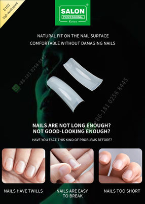 Thẩm mỹ viện làm đẹp giả đại bàng tháng đầu móng tay Pháp Sản xuất acrylic nửa đầu dài cực kỳ che đầu
