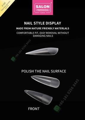 500 cái Matte Lady Nhân tạo Một nửa Mẹo làm móng và Bìa đầy đủ Móng giả