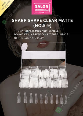 500 cái Matte Lady Nhân tạo Một nửa Mẹo làm móng và Bìa đầy đủ Móng giả