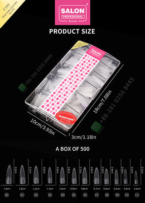 500 cái Matte Lady Nhân tạo Một nửa Mẹo làm móng và Bìa đầy đủ Móng giả