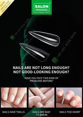 ABS Mùi Trái Cây Hình Dạng Sắc Nét Mờ Nữ Phong Cách Pháp Nhân Tạo Móng Tay Giả Nửa Đầu Và Che Phủ Toàn Bộ Móng Tay Giả