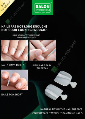 Ngón Chân Móng Tay Bộ Móng Tay Liền Mạch Nữ Phong Cách Pháp Nhân Tạo Móng Tay Giả Nửa Đầu Và Full Cover Móng Tay Giả