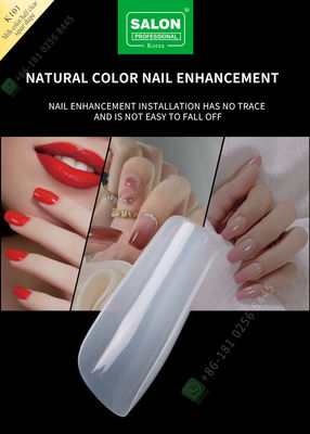 Màu Sữa/Nửa Hình Vuông Pháp Acrylic Móng Tay Giả Bằng ABS Móng Tay Giả Móng Tay Giả