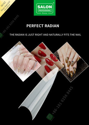 Sharp Drops Shape Half Cut Móng tay giả Phong cách Pháp Móng tay giả với ABS Móng tay giả