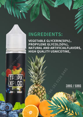 Nicotine E-Liquid Vape Juice Thuốc lá điện tử Vaping Liquid 30ml 60ml Vape Juice Hương vị cam