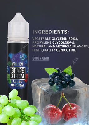 Nước ép Vape OEM 2.029OZ 6mg 11mg 12mg Chất liệu nicotin FCC
