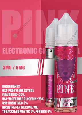 30ml 60ml Nước ép Vape Nic Salt Nicotine Sức mạnh 3mg 6mg