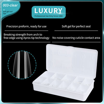 500PCS Full Cover 11 kích cỡ Món tay sắc mọn màu Pháp Món tay giả Acrylic
