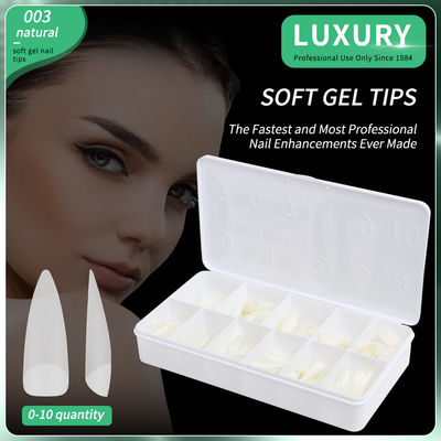 Mẹo móng Gel mềm 500PCS / hộp móng Acrylic Press trên móng cho thiết kế nghệ thuật móng công cụ làm móng