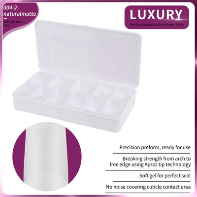 500pcs/Box Natural Matte Square Nail Tips Full Cover Acrylic Artificial Nails (Các mũi móng nhân tạo bằng Acrylic)