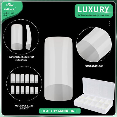 500pcs/Box Trung bình Quadrat Press On Nails Phong Nha Phong Nha Tự nhiên Full Cover Phong Nha Phong Nha Cho Phụ Nữ