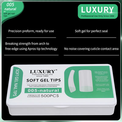 500pcs/Box Trung bình Quadrat Press On Nails Phong Nha Phong Nha Tự nhiên Full Cover Phong Nha Phong Nha Cho Phụ Nữ