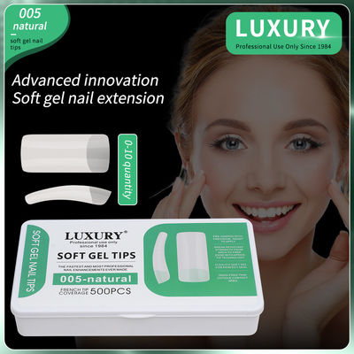 500pcs/Box Trung bình Quadrat Press On Nails Phong Nha Phong Nha Tự nhiên Full Cover Phong Nha Phong Nha Cho Phụ Nữ
