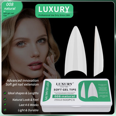 Nghệ thuật móng tay chuyên nghiệp 500PCS móng tay giả hình sắc với thiết kế siêu mỏng 11 kích cỡ