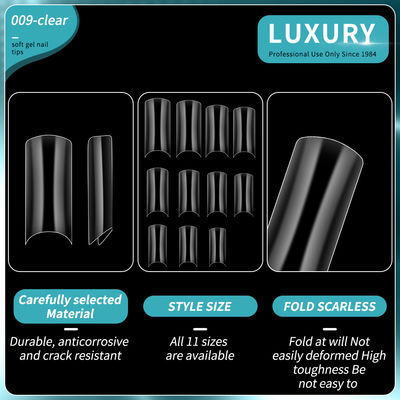 500pcs Long Ballerina Square Shape Press On Nails Half Cover Món đinh giả cho phụ nữ