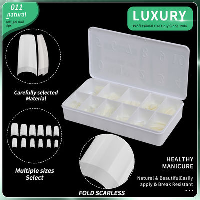 Acrylic mũi móng giả hình vuông móng giả nửa nắp Bấm trên móng cho thiết kế nghệ thuật móng công cụ làm móng tay