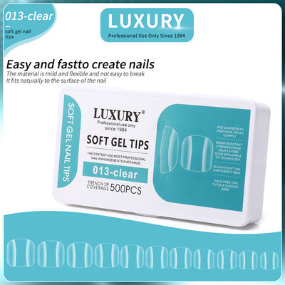 Soft Gel Toenail Tips Set Full Coverage Square Shape False Toe Nails 11 kích cỡ cho Diy & Salon Manicures