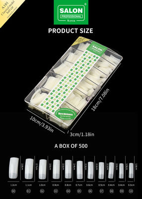 Món tay giả chuyên nghiệp Natural Clear Color Full Cover Artificial Finger Nails Half Cover Món tay giả Pháp