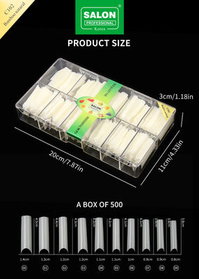 Quadrat Full Covered Ultra-Thin ABS False Nail for Salon Nail Extensions Easy DIY Nail Art tại nhà