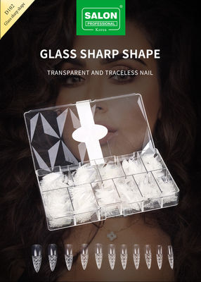 Long Sharp hình dạng mũi móng giả cực mỏng Gel mềm đầy đủ Cover móng giả 12 kích cỡ