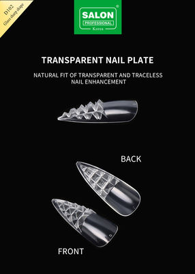 Long Sharp hình dạng mũi móng giả cực mỏng Gel mềm đầy đủ Cover móng giả 12 kích cỡ