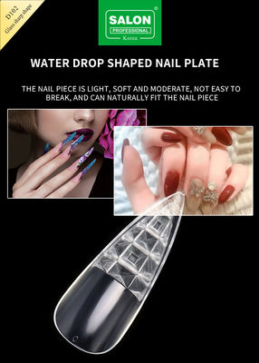 Long Sharp hình dạng mũi móng giả cực mỏng Gel mềm đầy đủ Cover móng giả 12 kích cỡ
