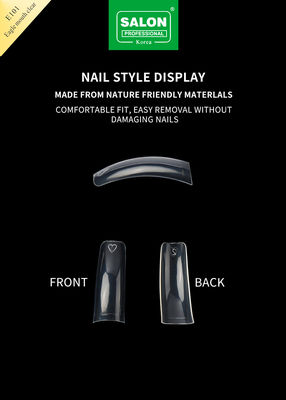 Professional Nail Full Cover Clear ABS Eagle Mouth Clear Trong 12 kích cỡ Cho DIY Salon làm tay