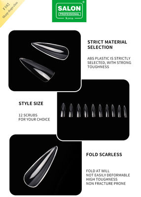Long Soft Gel Almond trên móng 12 kích cỡ hình dạng sắc nhọn Acrylic Tips móng để mở rộng móng