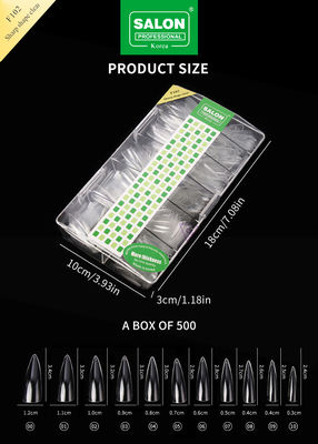 Long Soft Gel Almond trên móng 12 kích cỡ hình dạng sắc nhọn Acrylic Tips móng để mở rộng móng