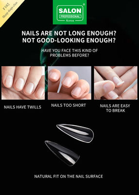 Long Soft Gel Almond trên móng 12 kích cỡ hình dạng sắc nhọn Acrylic Tips móng để mở rộng móng