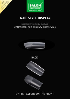 Full Matte Clear Acrylic Fake Nail Medium Square Press on Nails for Nail Extension Công cụ làm móng tay