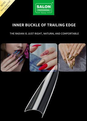 Hình dạng sắc nhọn móng giả nửa nắp ABS Acrylic móng giả bán lẻ