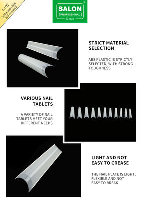 Mẹo nửa trang bìa Bộ phụ kiện làm móng không may Ultra-thin nail extensions DIY Nail Art