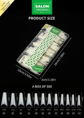Mẹo nửa trang bìa Bộ phụ kiện làm móng không may Ultra-thin nail extensions DIY Nail Art