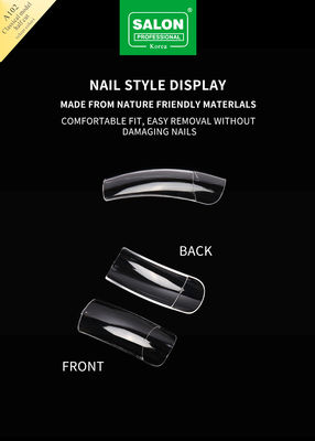Salon chuyên nghiệp móng màu sắc rõ ràng Full Cover móng giả để mở rộng móng 500pcs / hộp