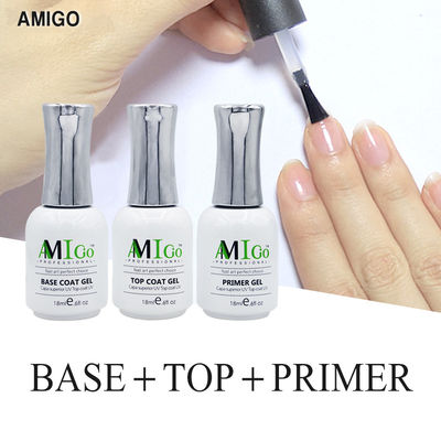 Bộ sơn móng Amigo Gel 18ml Semi-Permanent Soak Off UV / Led Varnish Cho Salon Nail