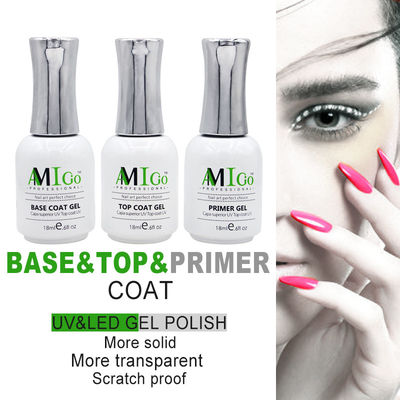 Bộ sơn móng Amigo Gel 18ml Semi-Permanent Soak Off UV / Led Varnish Cho Salon Nail