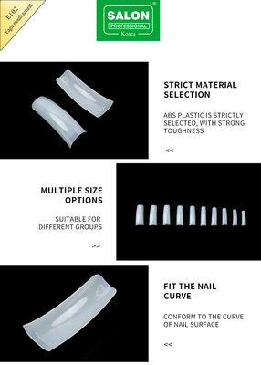 Phong cách hoàn chỉnh của móng giả ABS tự nhiên Eagle Mouth Clear trong 12 kích cỡ cho salon móng